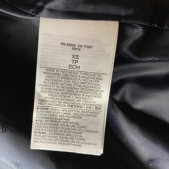 Banana Republic Navy  Blue Moto Jacket - Picture 9 of 10